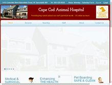 Tablet Screenshot of capecodanimalhospital.com